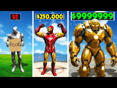 $1 to $1,000,000 IRON MAN In GTA 5!