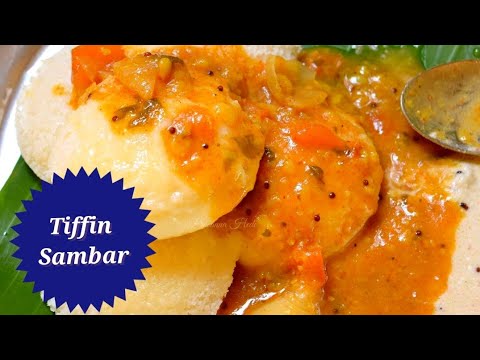 குக்கரில் டிபன் சாம்பார் 10 mins-ல் ரெடி Tiffin Sambar recipe tamil | Side dish Idli for dosa pongal