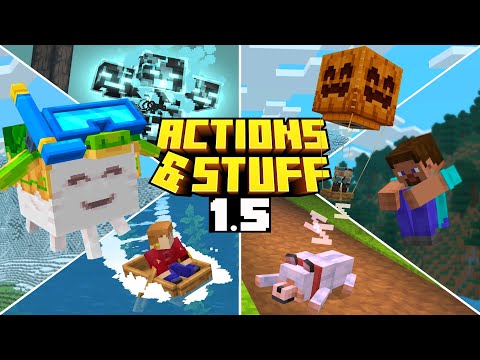 ACTIONS & STUFF 1.5 UPDATE - MINECRAFT PE (BEDROCK)