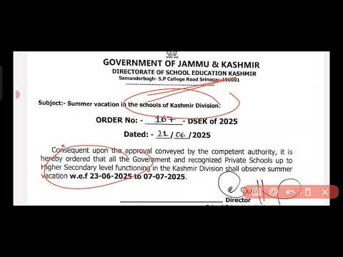 Summer Vacation in Kashmir 2025