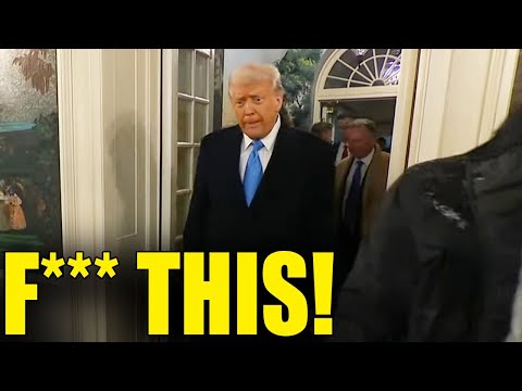 P*SSED Trump RUNS AWAY from Meeting, MELTS DOWN!