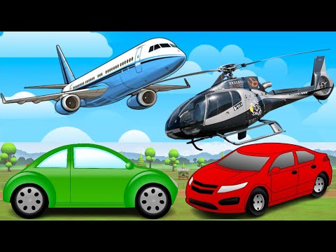 Learn Assembly of Cars, Planes and Helicopters | Kids Video | How cars and planes are put together