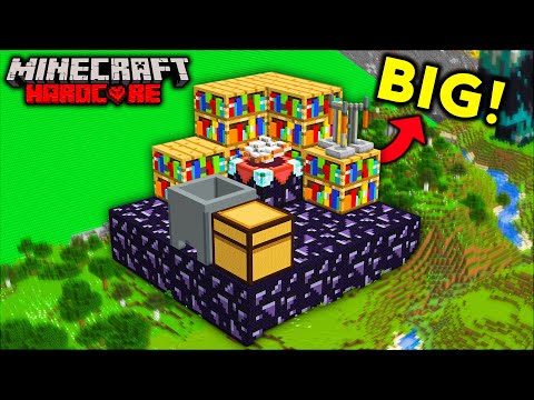 I Built The Most Over The Top Enchanting Table in Minecraft Hardcore