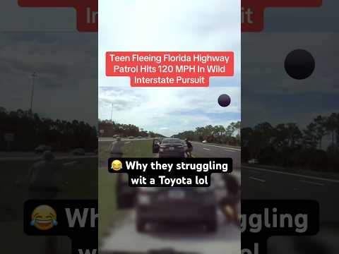 teens take police on 120MPH chase in Toyota #shorts #policechase #pursuit #viralshort #blowup