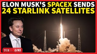LIVE: SpaceX Falcon 9 Launches 24 Starlink Satellites in Dazzling Night Sky Show