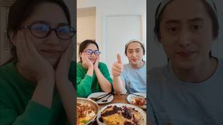 chorizo shakshuka 🍳 blueberry pancakes 🥞