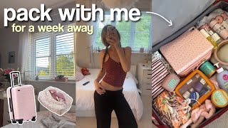PACK W ME FOR HOLIDAY + what’s in my makeup bag 💗⭐️