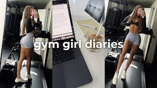 writing my bachelor thesis, cute workouts & a lot of food | gym girl diaries ♡