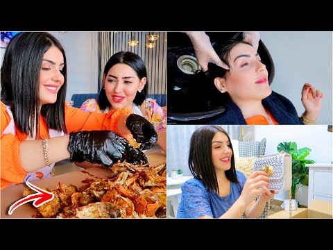 اقضو يومي معي | عزمت اخت زوجي على افخم مطعم في دبي | + عناية ومشتريات 😍