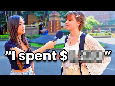 Asking EXPATS IN TAIWAN How Much They Spend 💵