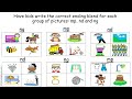 Ending Consonant Blends Assessment