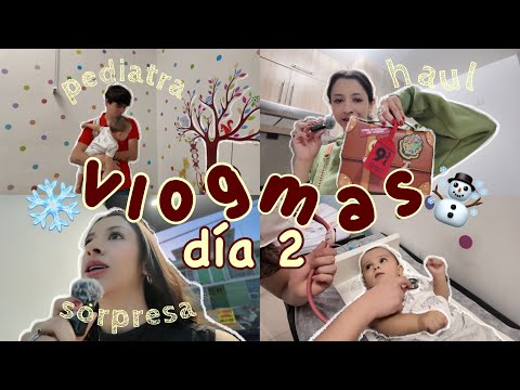 Vlogmas 2: llevamos a Matías al pediatra, haul de regalos + sorpresa para nuestro bebé!