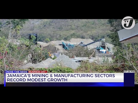 YouTube video thumbnail: Jamaica's Mining & Manufacturing Sectors Record Modest Growth