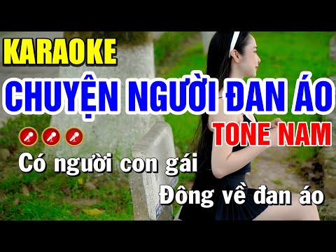 CHUYỆN NGƯỜI ĐAN ÁO Karaoke Nhạc Sống Tone Nam ( PHỐI MỚI ) | Bến Tình Karaoke