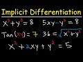 Implicit Differentiation Concepts