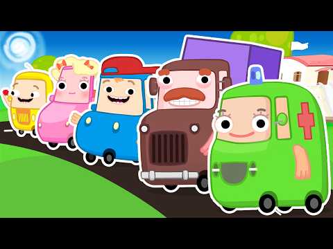 Os carrinhos da Família Wheelzy! Desenho animado infantil. Desenhos animados em português