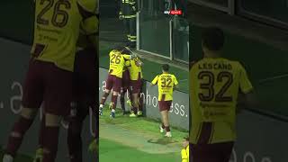 Il cross di Anastasio si trasforma in un tiro imparabile per Alastra