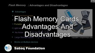 Flash Memory Cards : Advantages and Disadvantages
