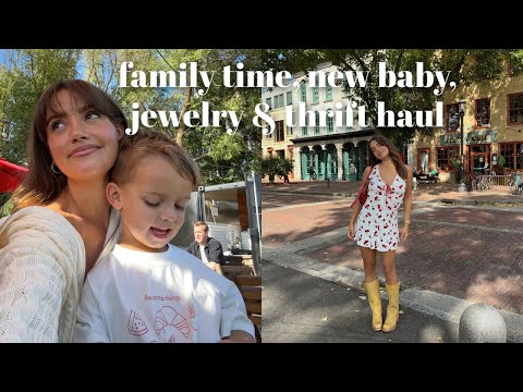 VLOG: Cooking with Theo, new baby, everyday jewelry & thrifting!