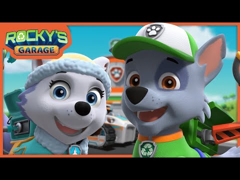 Help! Everest Needs a New Tow Truck - Rocky's Garage - PAW Patrol Cartoons for Kids