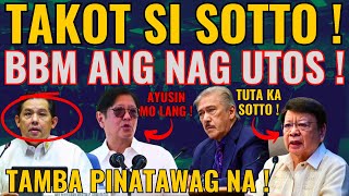 TITO SOTTO TAKOT KAY BBM AT TAMBA! SEC VINCE DIZON NA SHOCK! MAY BINUKING NI KAREN DAVILA! MARCOLETA