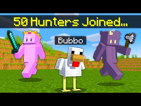 50 Hunters VS Morphing Player In Minecraft