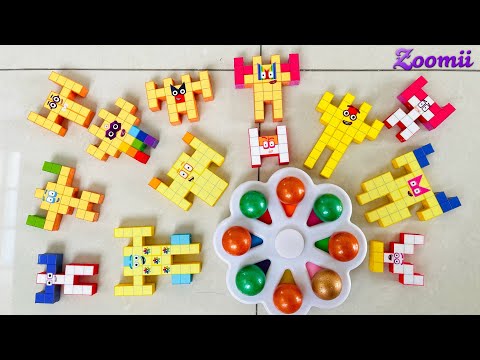 Looking for Numberblocks with Marble Puzzle | Numberblocks Satisfying Video #numberblocks