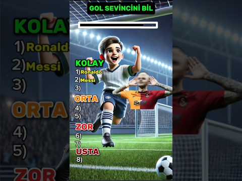Bu Gol Sevincinin Hangi Futbolcuya Ait Olduğunu biliyormusun? Futbol Bilgini Test Et.