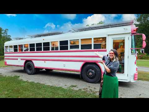 Why She Built a School Bus House Full of Surprises (For Herself)