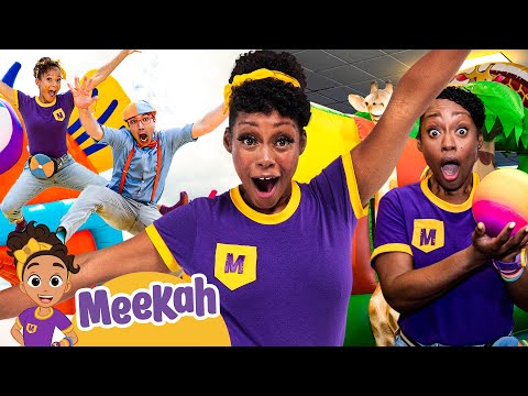 JUMP, SKIP and SLIDE! | Meekah's Best Bouncy Castle Moments! | Top Meekah Moments