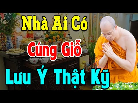 Hay Quá   Sư Thầy Chỉ Cúng Giỗ ÔNG BÀ CHA MẸ Đúng Cách Được Siêu Thoát May Mắn Trong Gia Đình