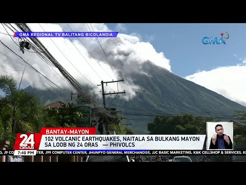 102 Volcanic Earthquakes, Naitala Sa Bulkang Mayon Sa Loob Ng 24 Oras ...