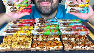 ASMR CHOCOLATE BARS WITH NUTS | NUTS PARTY (ALMOND, PEANUT & PECAN) MUKBANG EATING SOUNDS