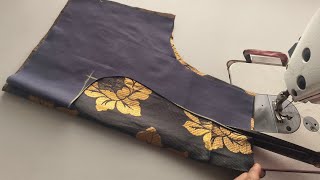Blouse design cutting and stitching.Back neck design. Blouse designs.