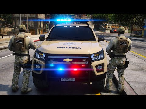 POLICIAL FEMININA É BALEADA DURANTE ABORDAGEM DO G.E.R PCSP | GTA 5 POLICIAL