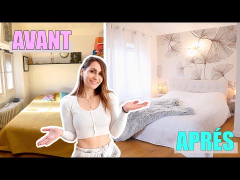 JE RENOVE MA NOUVELLE CHAMBRE car j’ai déménagé / AVANT - APRES / bedroom makeover / home staging