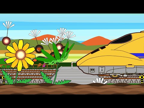 うまれかわるふみきり　Various Railroad Crossing and train 　railway level crossover  踏切　踏み切り　電車　でんしゃ　ふみきり　アニメ　列車