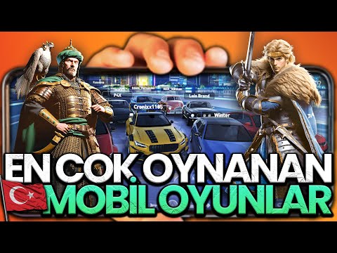 TÜRKİYE'de EN ÇOK OYNANAN MOBİL OYUNLAR | TOP 10