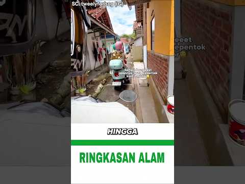 pemotor ini mengikuti pemotor lain lewati gang sempit #shorts