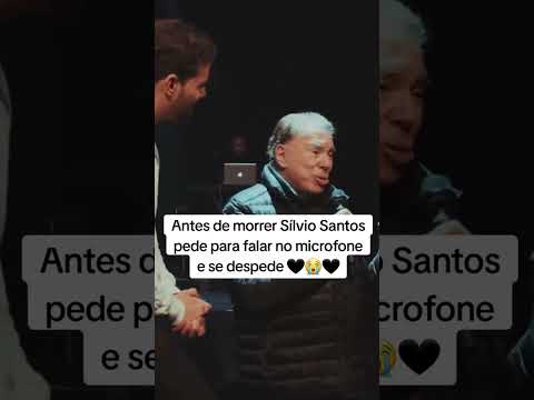 Últimas palavras de um super homem. #silviosantos #sbt #televisão #noticias #superhomem #humildade