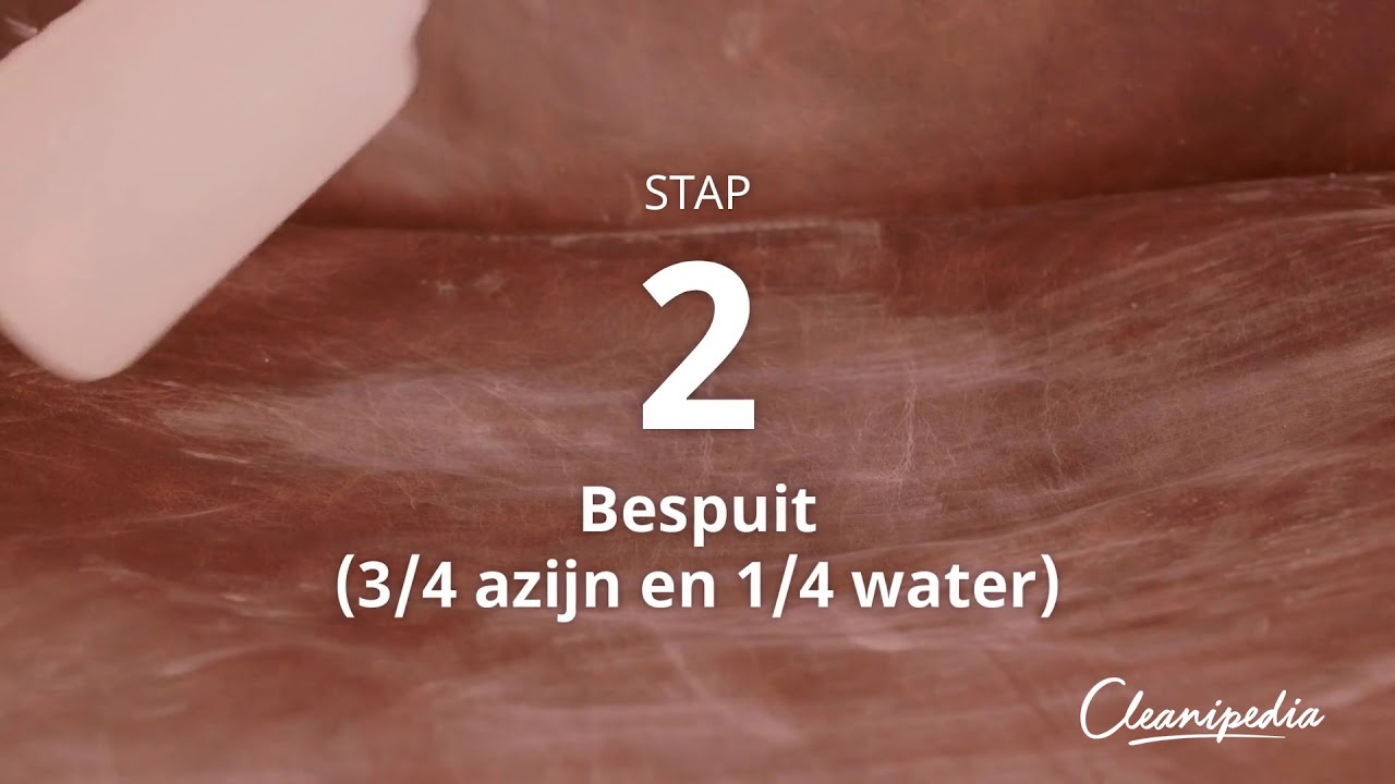 hoe krijg je leer schoon