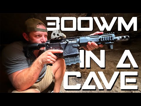 Shooting a Shorty 300 Win Mag in a Cave...