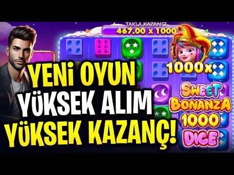 SLOT OYUNLARI💥SWEET BONANZA DİCE 1000💥YENİ OYUN YÜKSEK ALIM YÜKSEK KAZANÇ#slot #slotoyunları #casino