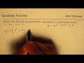 Quadratic Equations and Their Forms