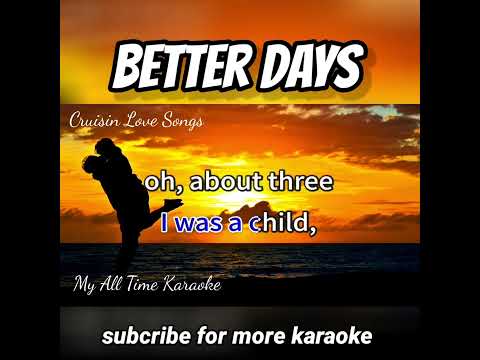 Better Days karaoke shorts #shorts #karaoke