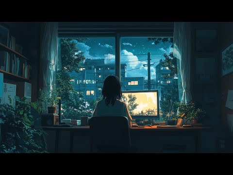Peaceful Piano Music with Rain Sounds  - Stress Release & Deep Sleep, Relaxing Music, Night BGM