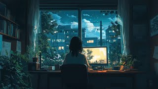 Peaceful Piano Music with Rain Sounds  - Stress Release & Deep Sleep, Relaxing Music, Night BGM