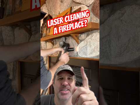 Laser Cleaning A Fireplace? #tools #contractor #remodel
