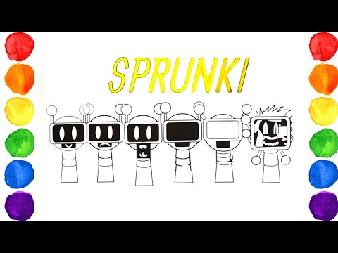 How to color Fun Bot from Sprunki ๐ Happy Coloring ๐