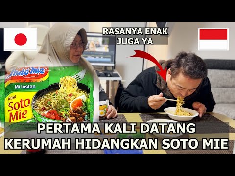 REAKSI ORANG JEPANG PERTAMA KALI MAKAN MIE GORENG DAN SOTO MIE